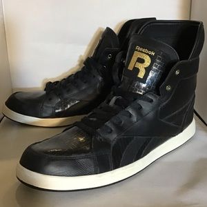 Reebok Black and Gold High Tops